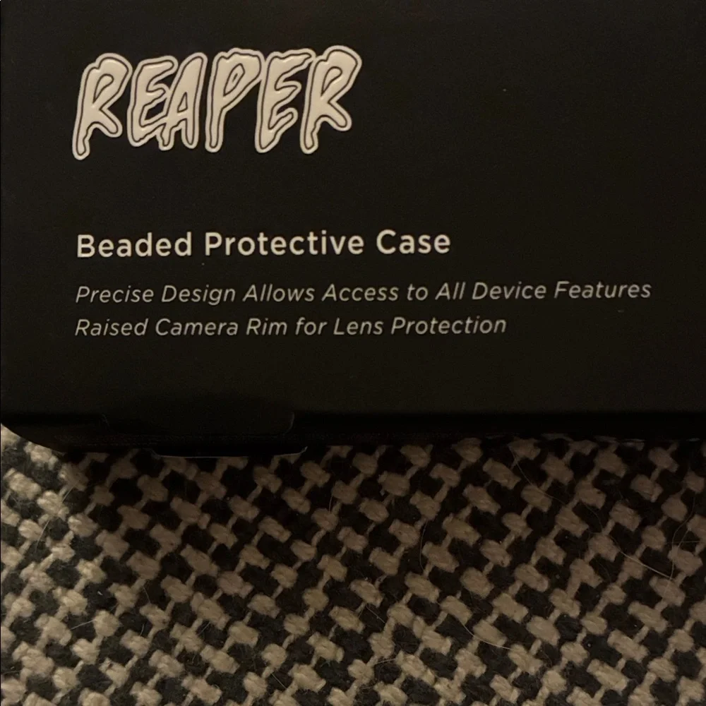 Reaper Skull Phone Case - Black and White I-phone 15 Pro-max